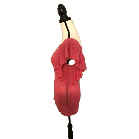 Anthropologie Tabitha Ante Autumnal Pink Rose Short-Sleeve Sweater - Medium - Picture 4 of 9